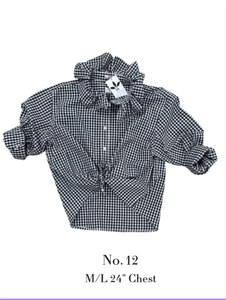 The Tailored Frill Vintage Button Up - The South Apparel
