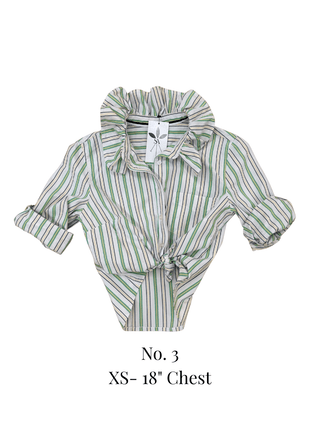 The Tailored Frill Vintage Button Up - The South Apparel