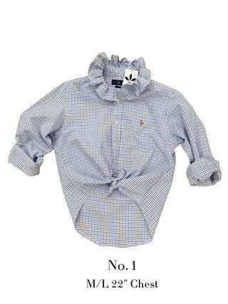 The Tailored Frill Vintage Button Up - The South Apparel