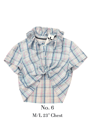 The Tailored Frill Vintage Button Up - The South Apparel