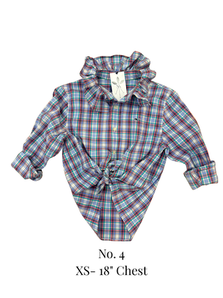 The Tailored Frill Vintage Button Up - The South Apparel