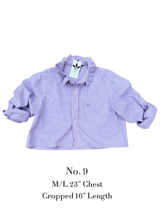 The Tailored Frill Vintage Button Up - The South Apparel