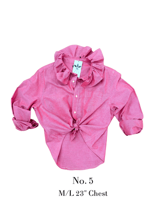 The Tailored Frill Vintage Button Up - The South Apparel