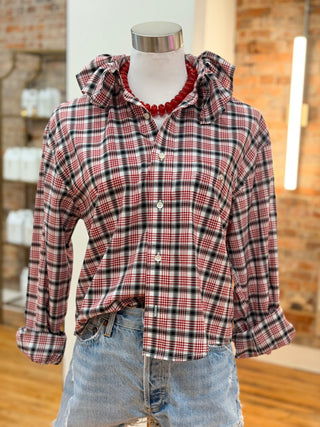 The Tailored Frill Vintage Button Up- Medium/Large - The South Apparel