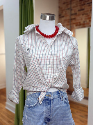 The Tailored Frill Vintage Button Up- Medium/Large - The South Apparel
