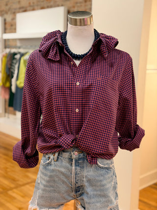 The Tailored Frill Vintage Button Up- Medium/Large - The South Apparel