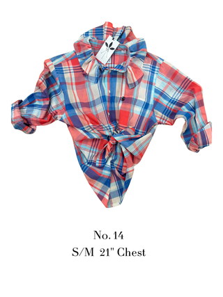 The Tailored Frill Vintage Button Up- Small/Medium - The South Apparel
