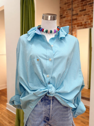 The Tailored Frill Vintage Button Up- X Large - The South Apparel