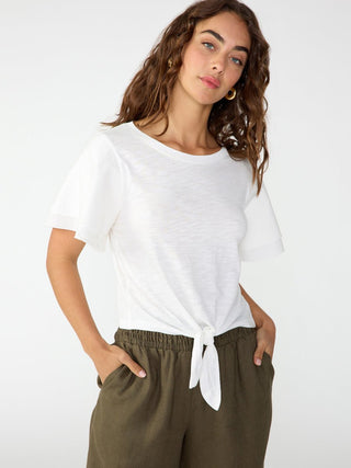 Tied Together Forever Top in White - The South Apparel