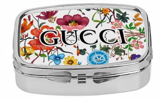 TOSS Pill Case - Red Flora - The South Apparel