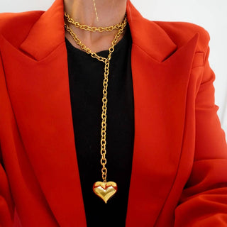 Wrap Around XL Heart Necklace - The South Apparel