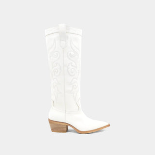 Zaire Boots in White - The South Apparel