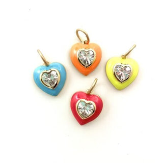 Karli Buxton CZ Heart Charm - The South Apparel