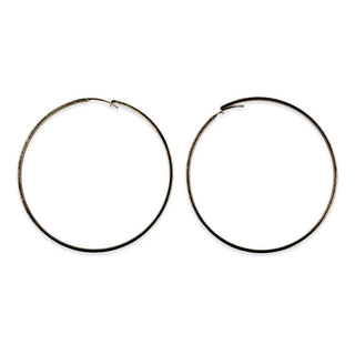 Sheila Fajl Lisa Hoops in Matte Gunmetal - The South Apparel