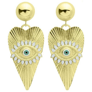 Sheila Fajl Love Me Earrings white - The South Apparel