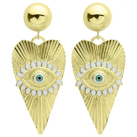Sheila Fajl Love Me Earrings white