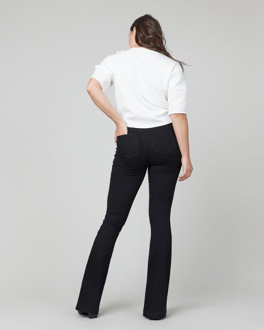 Spanx Flare Jeans in Clean Black - The South Apparel