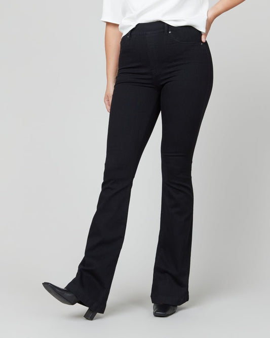 Spanx Flare Jeans in Clean Black - The South Apparel